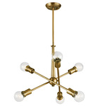 Armstrong Chandelier - Natural Brass