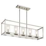 Crosby Linear Pendant - Brushed Nickel / Clear