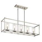 Crosby Linear Pendant - Brushed Nickel / Clear