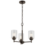 Winslow Chandelier - Olde Bronze / Clear Seeded
