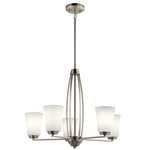 Tao Chandelier - Brushed Nickel / Satin Etched