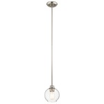 Harmony Pendant - Brushed Nickel / Clear