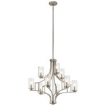 Vara Chandelier - Brushed Nickel / Clear Seeded