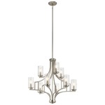 Vara Chandelier - Brushed Nickel / Clear Seeded