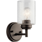 Winslow Wall Sconce - Olde Bronze / Clear Seeded