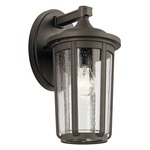 Fairfield Outdoor Wall Sconce - Olde Bronze / Clear Seeded