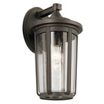 Fairfield Outdoor Wall Sconce - Olde Bronze / Clear Seeded