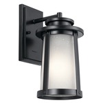 Harbor Bay Outdoor Wall Light - Black / Frosted