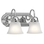 Signature 533 Bathroom Vanity Light - Chrome / Satin Etched