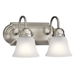 Signature 533 Bathroom Vanity Light - Brushed Nickel / Satin Etched