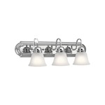 Signature 533 Bathroom Vanity Light - Chrome / Satin Etched