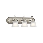 Signature 533 Bathroom Vanity Light - Brushed Nickel / Satin Etched