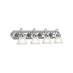 Signature 533 Bathroom Vanity Light - Chrome / Satin Etched