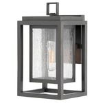 Republic 120V Outdoor Wall Sconce - Oil Rubbed Bronze / Clear Seedy