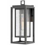 Republic 120V Outdoor Wall Sconce - Oil Rubbed Bronze / Clear Seedy