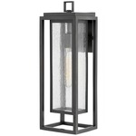 Republic 120V Outdoor Wall Sconce - Oil Rubbed Bronze / Clear Seedy