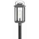 Atwater 120V Outdoor Post / Pier Mount - Ash Bronze / Clear Seedy