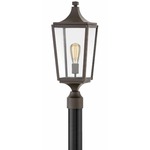 Jaymes 120V Outdoor Pier / Post Mount - Oil Rubbed Bronze / Clear