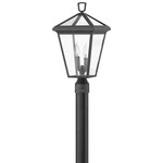 Alford Place 120V Outdoor Post Mount - Museum Black / Clear