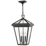 Alford Place 120V Small Outdoor Pendant - Museum Black / Clear