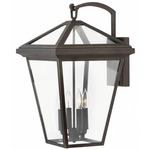 Alford Place Outdoor Wall Light - Oil Rubbed Bronze / Clear