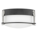 Colbin Integrated LED Ceiling Light - Aged Zinc / Etched Opal