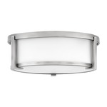 Lowell Opal Ceiling Light - Antique Nickel / Etched Opal