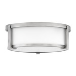 Lowell Opal Ceiling Light - Antique Nickel / Etched Opal