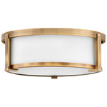 Lowell Opal Ceiling Light - Brushed Bronze / Etched Opal