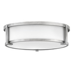 Lowell Opal Ceiling Light - Antique Nickel / Etched Opal