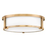 Lowell Opal Ceiling Light - Brushed Bronze / Etched Opal