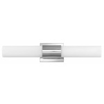 Portia Bathroom Vanity Light - Polished Nickel / Etched Opal