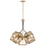 Ensemble Square Shade Chandelier - Brushed Bronze