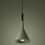 Aplomb Outdoor Pendant - Black / Sage Green