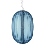 Plass Media Pendant - Chrome / Light Blue