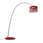 Twiggy Grid Outdoor Floor Lamp - Crimson