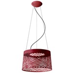 Twiggy Grid Outdoor Pendant - Crimson