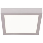 Ulko 120V Square Outdoor Ceiling Light - Silver / White