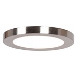 Disc Flush Mount - Brushed Steel / Acrylic