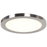 Disc Flush Mount - Brushed Steel / Acrylic