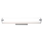 Tube 25 inch Bathroom Vanity Light - Chrome / Acrylic