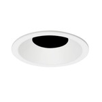 2 Inch Round Flanged Bevel Trim - White / No Lens