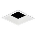 2 Inch Square Flanged Bevel Trim - White / No Lens