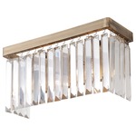 Social Club Bathroom Vanity Light - Havana Gold / Crystal