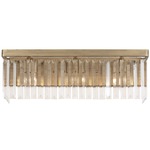 Social Club Bathroom Vanity Light - Havana Gold / Crystal