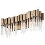 Matrix Bathroom Vanity Light - Havana Gold / Clear