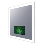 Silhouette Lighted Mirror with TV - Frosted