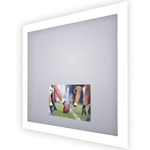 Silhouette Lighted Mirror with TV - Frosted