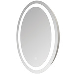 Eternity Oval Lighted Mirror - White / Mirror