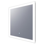 Silhouette Square Lighted Mirror - Frosted